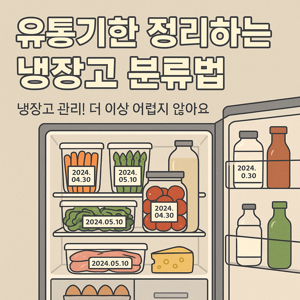 유통기한 정리하는 냉장고 분류법