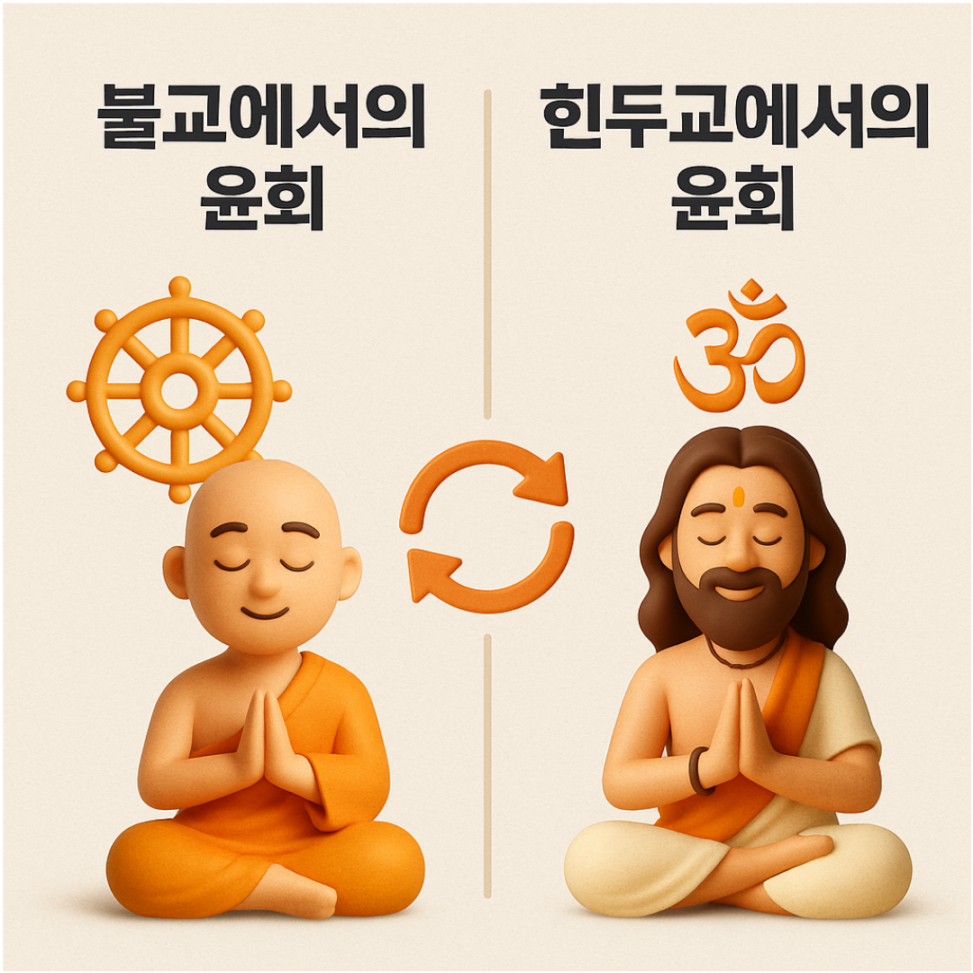 불교에서의 윤회 vs 힌두교에서의 윤회 – 같은 듯 다른 환생의 길