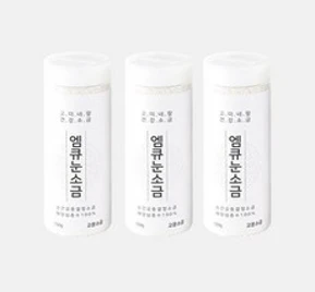 [오씨아드] 미네랄저염해양심층수 엠큐눈소금 고운입자세트 150gX3 (450g)&#44; 개&#44; 150g&#44; 3개