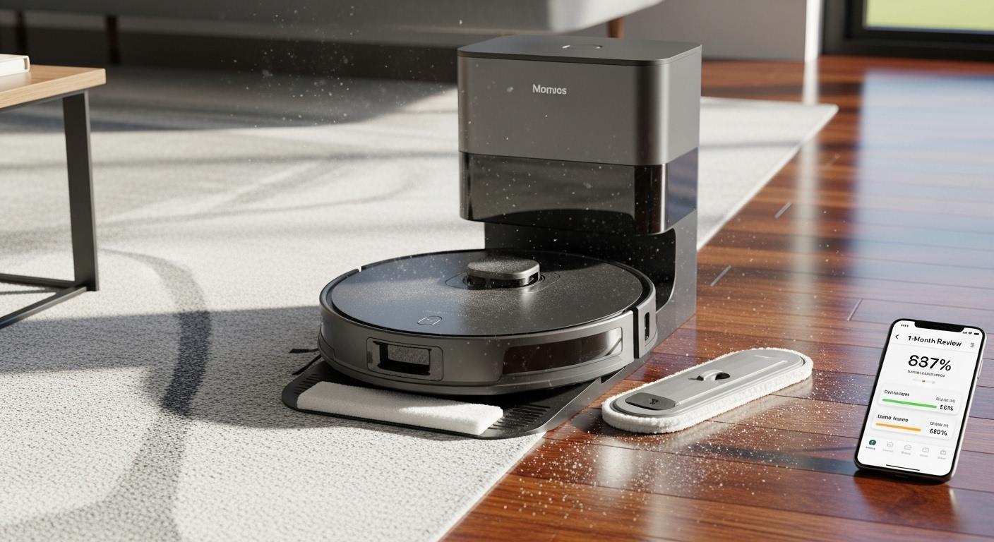 자동비움 물걸레 로봇청소기 1달 사용 후기