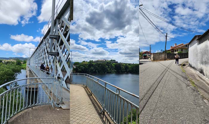발렌샤에서 Ponte Rodo-Ferrovi&aacute;ria 다리를 건너 스페인 국경을 넘다. 스페인 뚜이 Tui에서 바라본 발렌샤. 숙소로 올라가는 오르막길