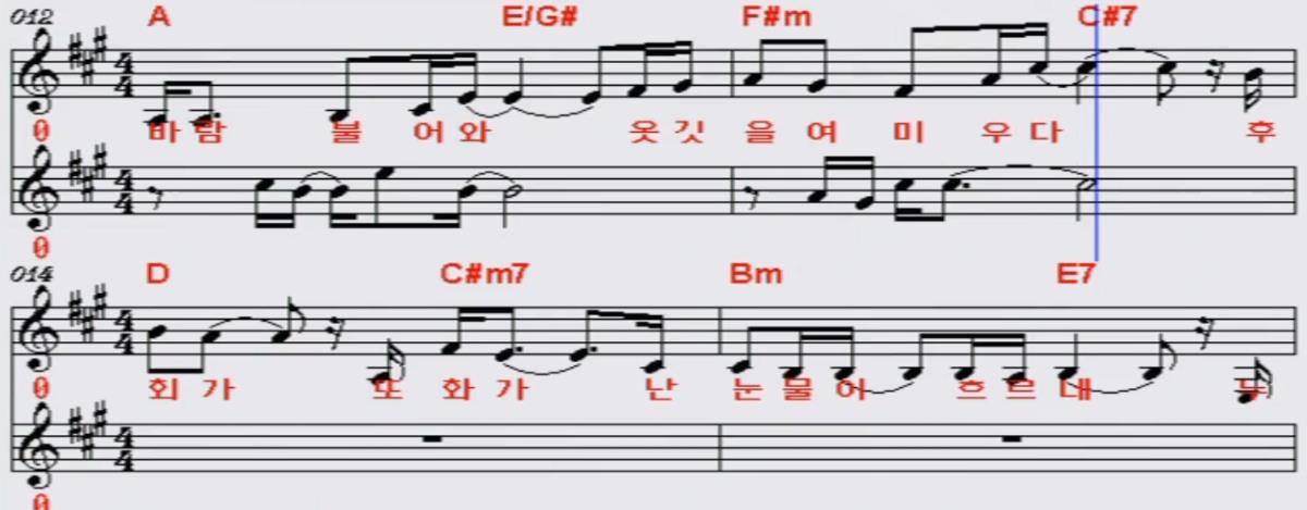 이문세 - 옛사랑 악보