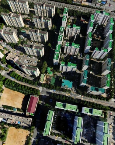 용적률 125% 아파트 항공사진