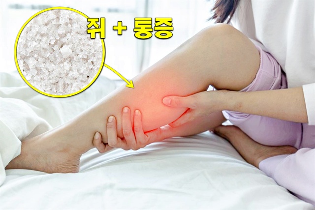 종아리 근육 통증 원인 소금 섭취량, 종아리 쥐나는 이유 나트륨 과다섭취,건강 팁줌 매일꿀정보