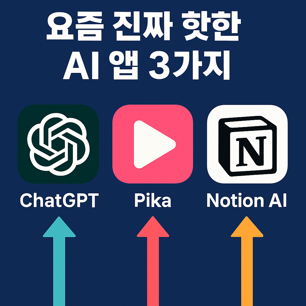 요즘 핫한 AI앱 3가지