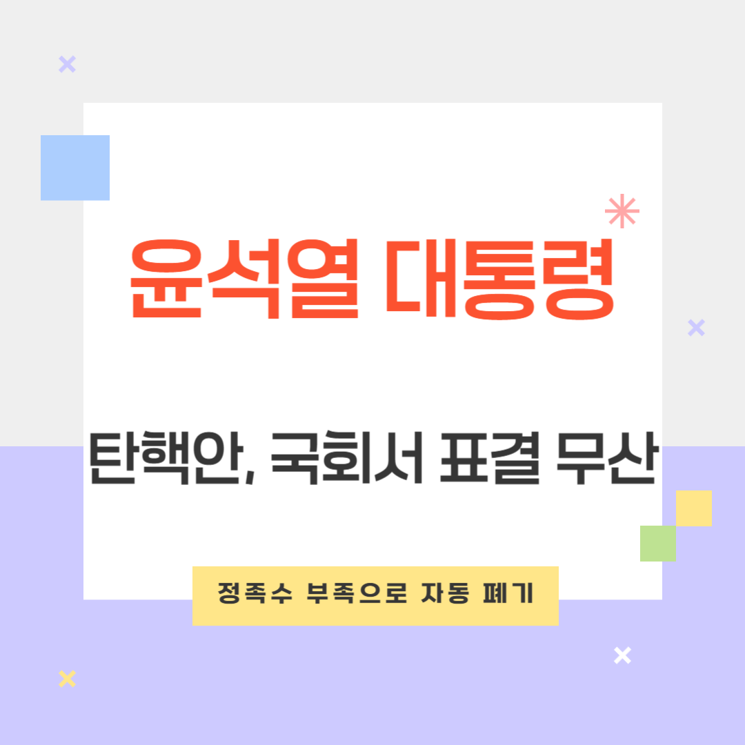 윤석열 대통령 탄핵안