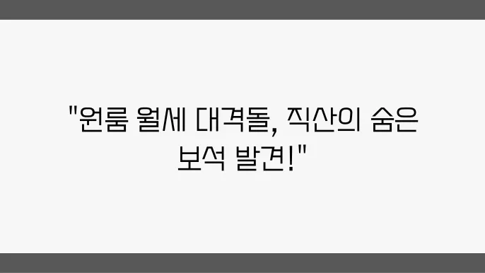 충남 천안시 서북구 직산읍 원룸 월세 시세, 가격비교