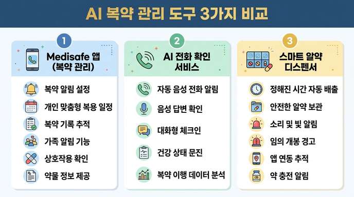 AI 복약 관리 도구 비교