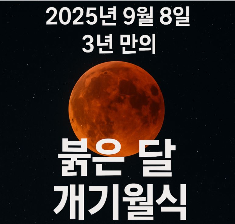 2025년 개기월식(블러드문) 일정 및 특징