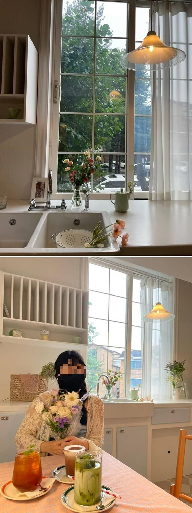 깔끔하게 천으로 깔려있는 테이블