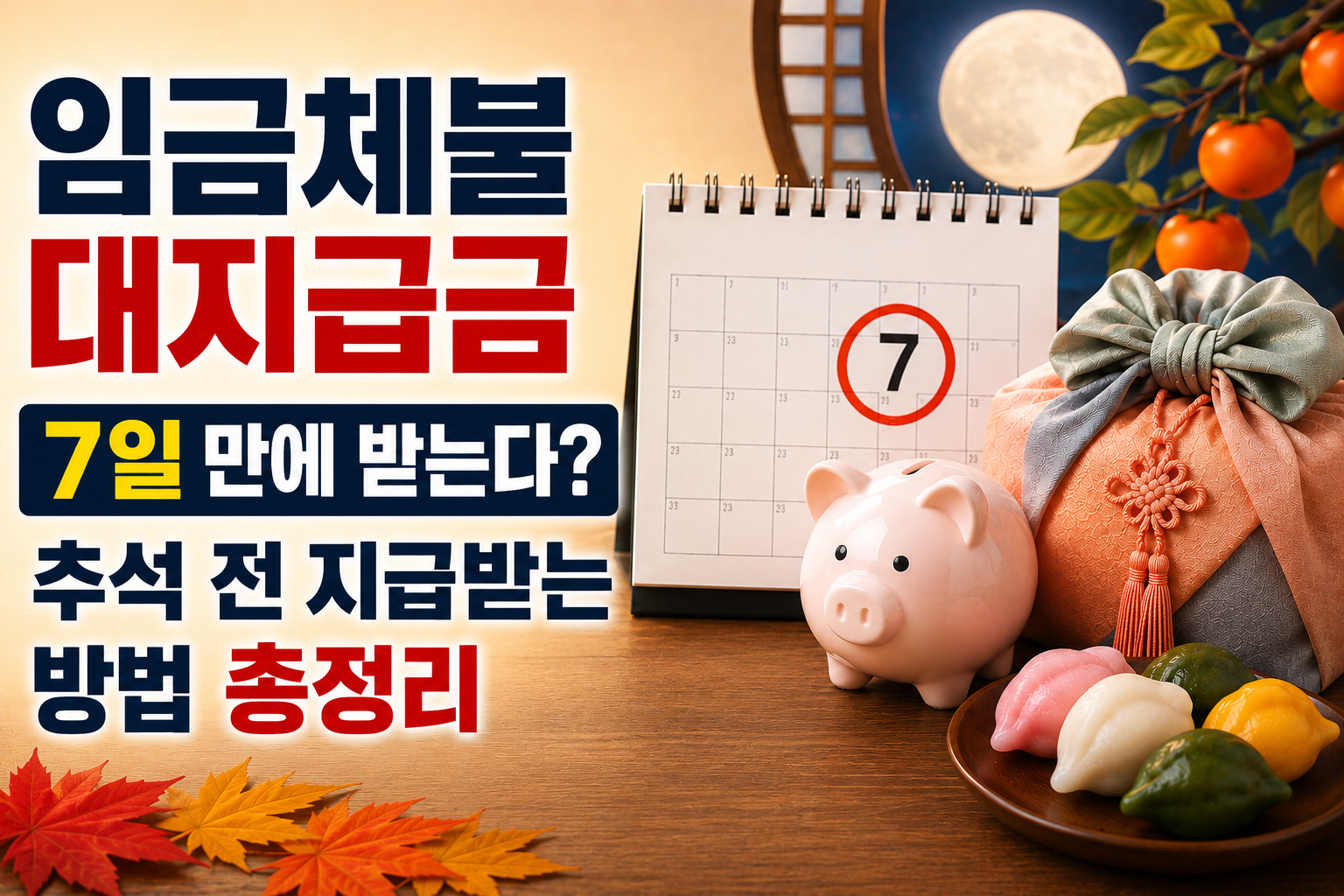 임금체불 대지급금 7일 만에 받는다? 추석 전 지급받는 방법 총정리 관련 사진