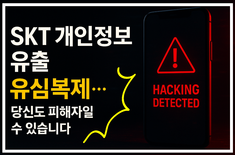 SK텔레콤 개인정보 유출 조회 방법|유심복제 당했을 수도 있습니다