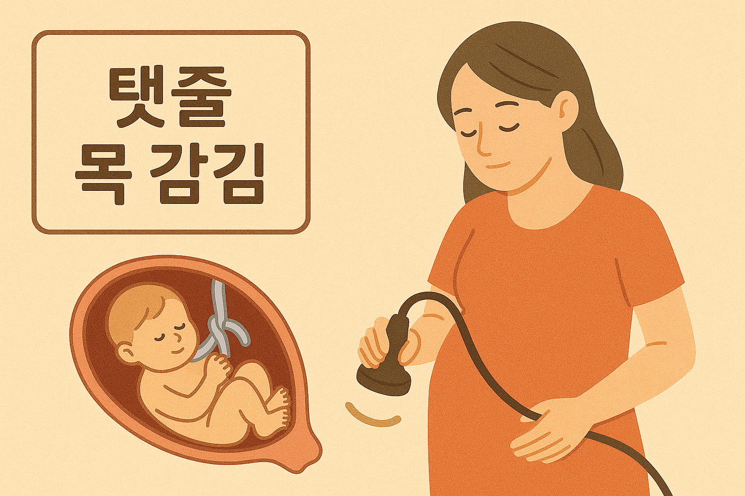 탯줄 목감김