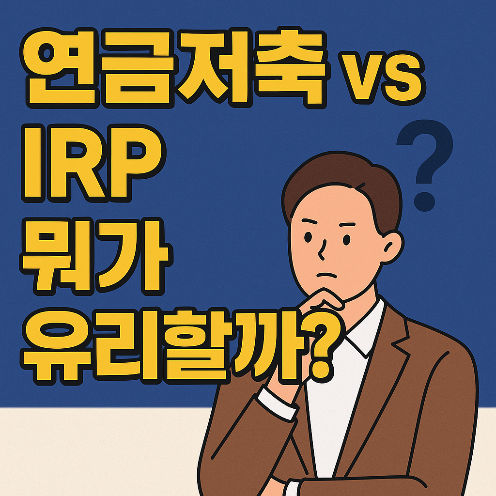 노후를 위한 연금저축 vs IRP, 뭐가 더 유리할까?