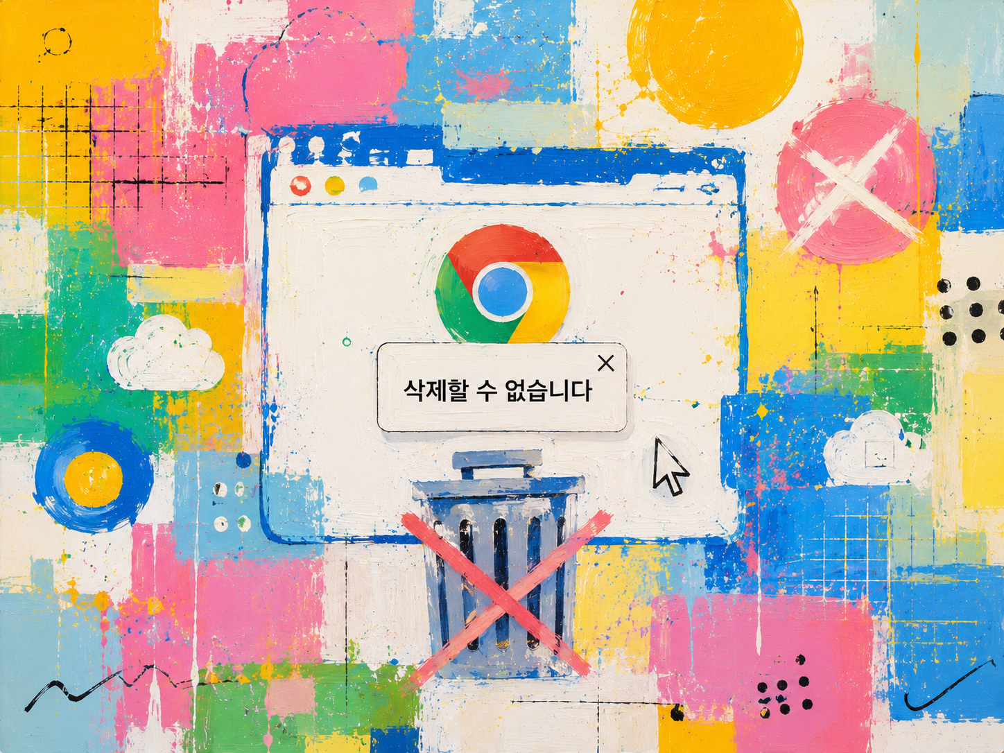 크롬 캐시삭제 안됨 오류모음