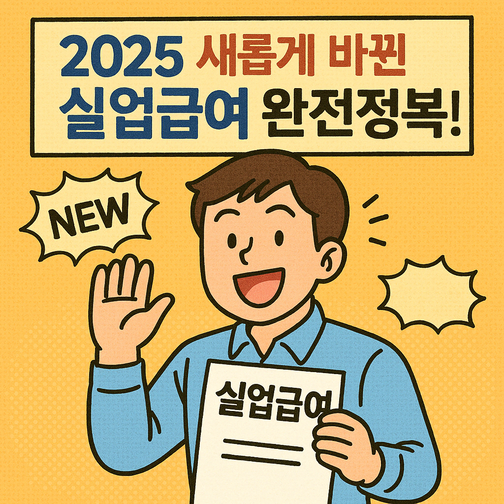 2025 실업급여 제도 - 수급 조건, 기준, 신청 방법, 변경 사항 안내