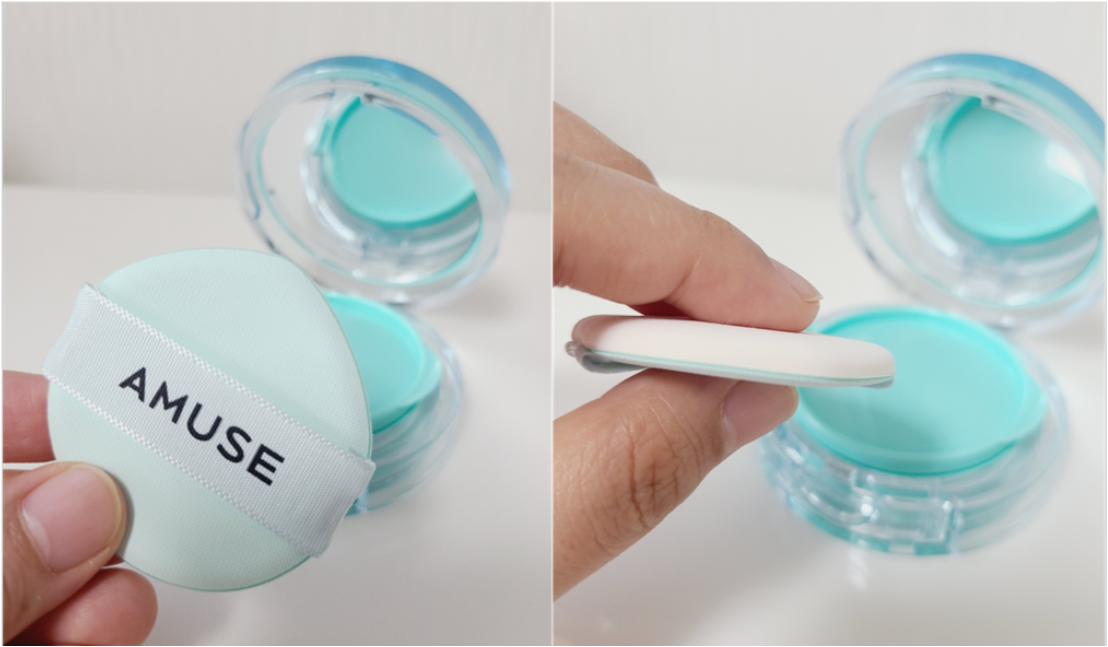 올리브영 어뮤즈 메타 픽싱 비건 쿠션 02 누드 물방울 쿠션