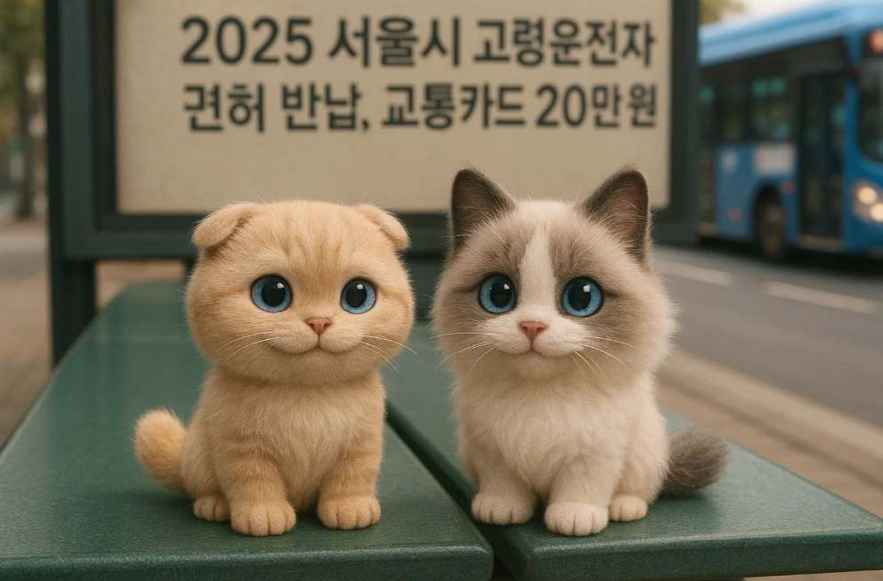 2025 서울시 고령운전자 면허 반납, 교통카드 20만 원 혜택 총정리