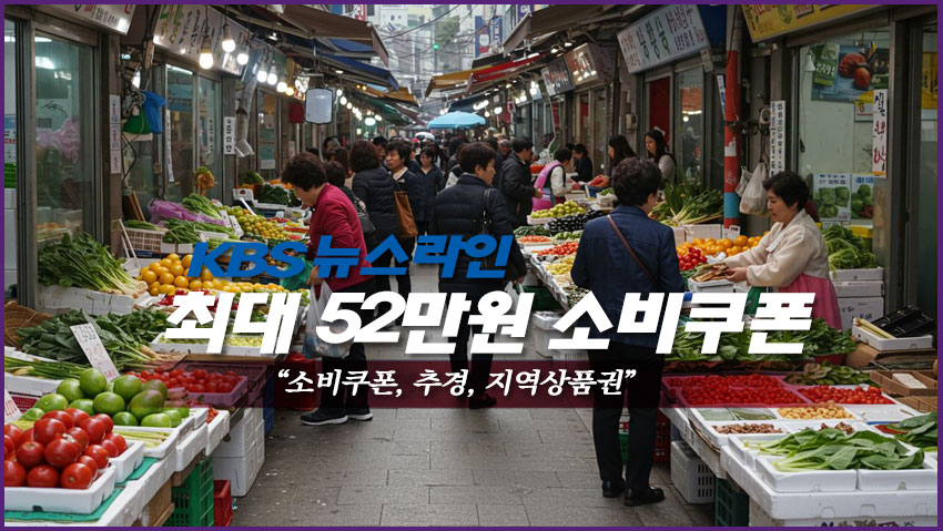 최대 52만원 소비쿠폰 "소비쿠폰, 추경, 지역상품권"