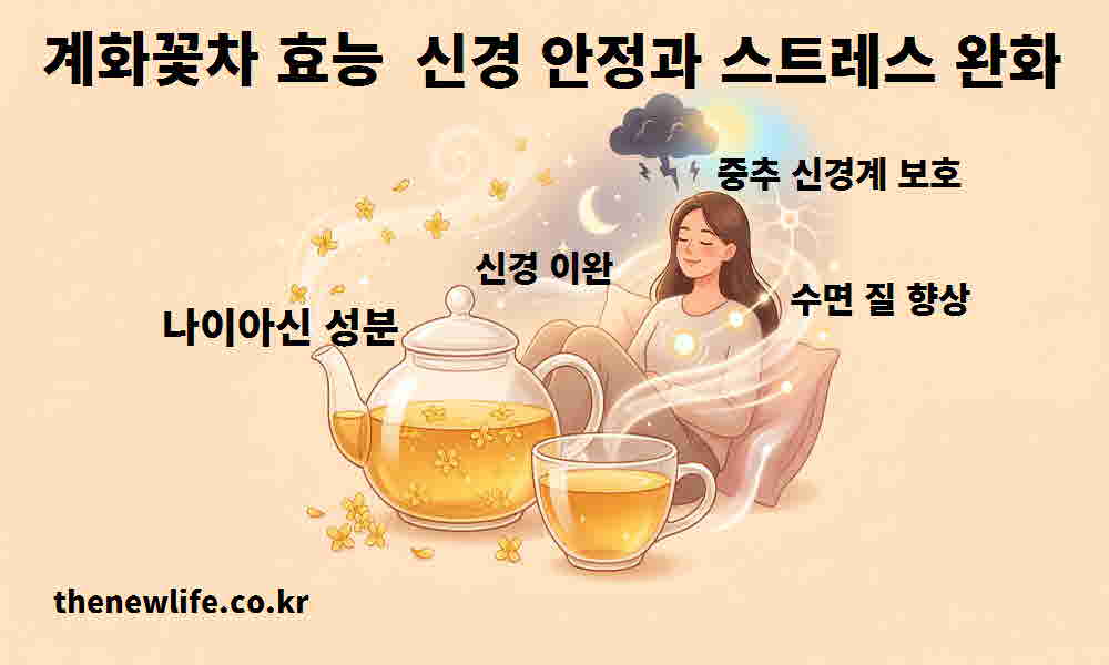 계화꽃차 효능 신경 안정 스트레스 완화