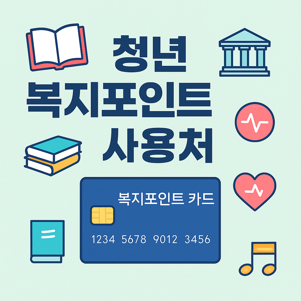 청년 복지포인트 사용처 총정리