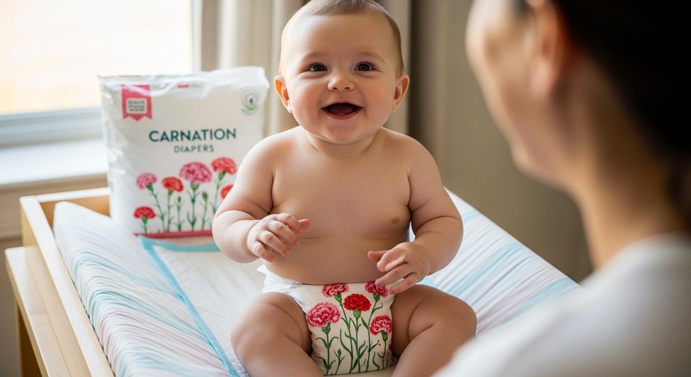 카네이션 기저귀