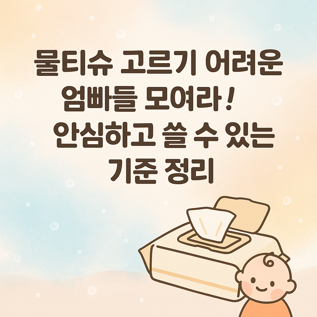 물티슈 고르기 어려운 엄빠들 모여라! 안심하고 쓸 수 있는 기준 정리