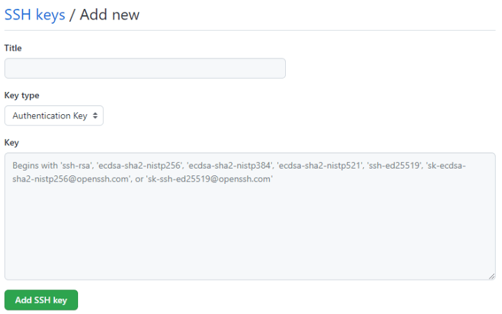 github에-ssh-키-입력