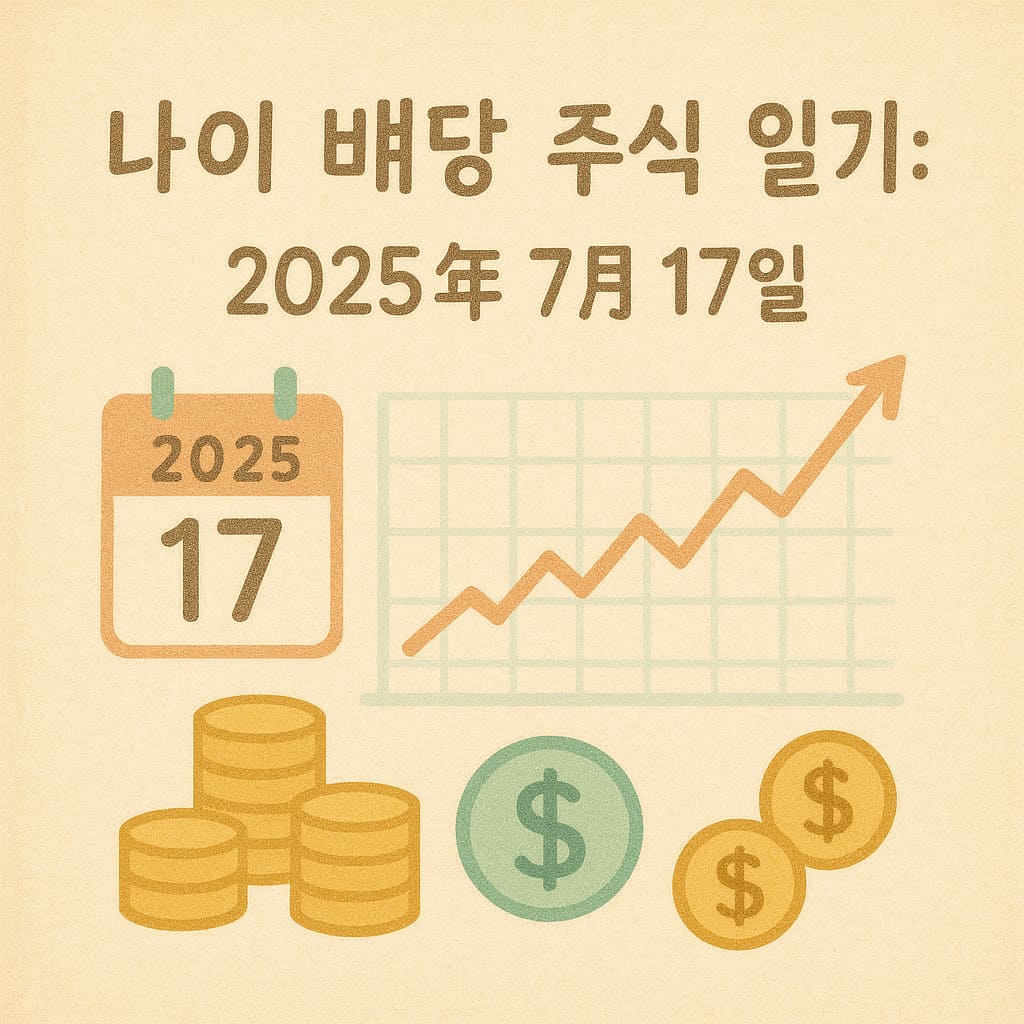 🗓️ 나의 배당 주식 일기: 2025년 7월 16일 😊