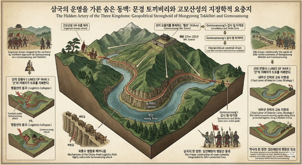 선을 통제하는 요새 고모산성의 군사학적 배치