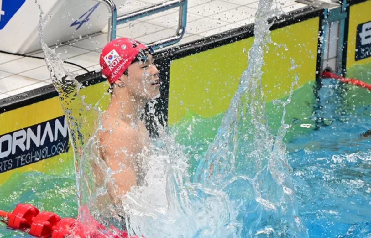 아시안게임 수영 자유형 계영 금메달