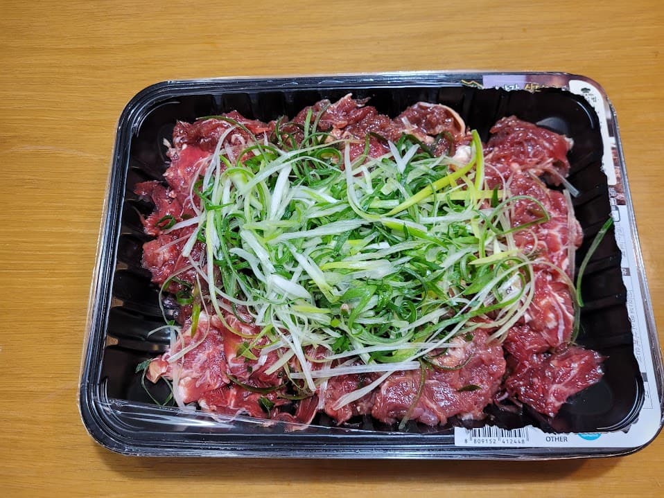 개봉 후 파채와 소불고기