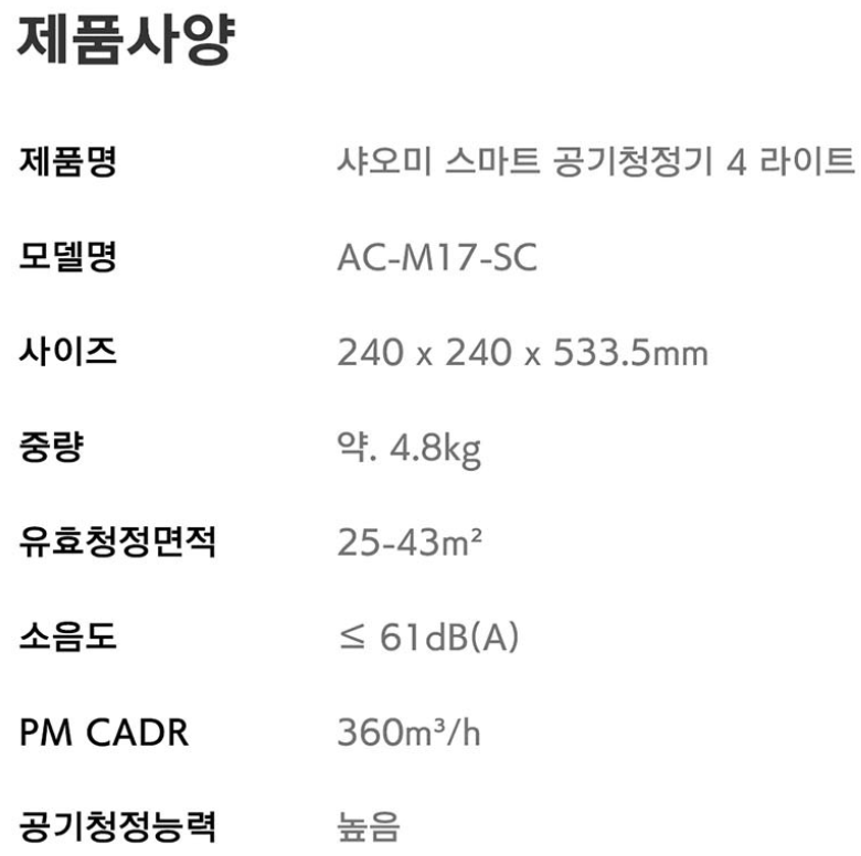 20평 이하 소형 아파트 공기 청정기 추천 BEST