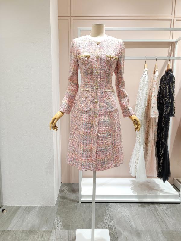 샤틴 포켓포인트 트위드원피스 S221M609