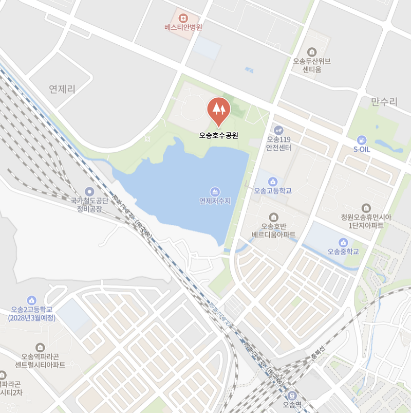 오송호수공원 위치