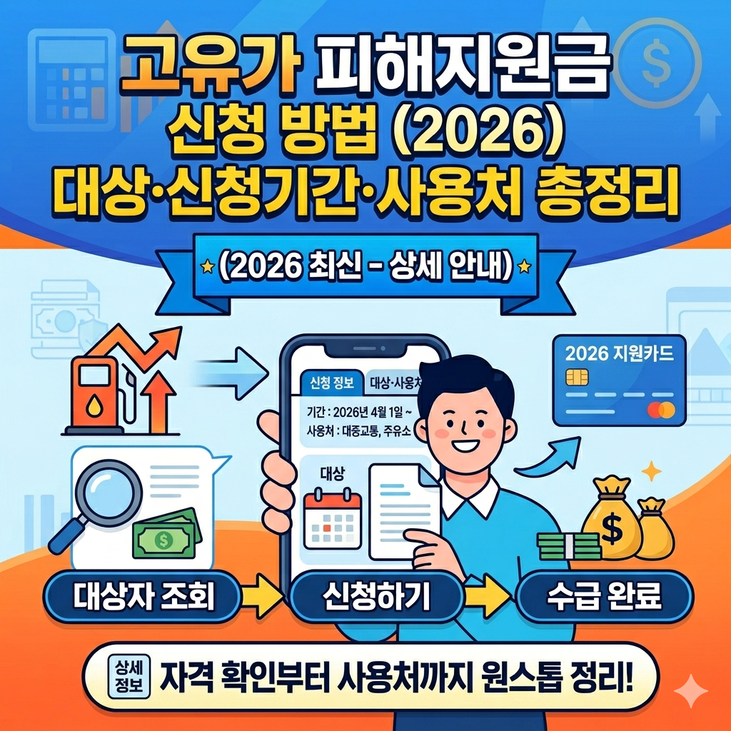고유가 피해지원금 신청하기