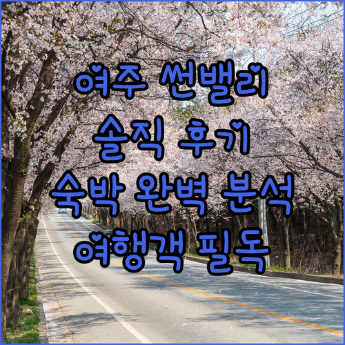 여주 여행객 필독 썬밸리 호텔 완벽 ..