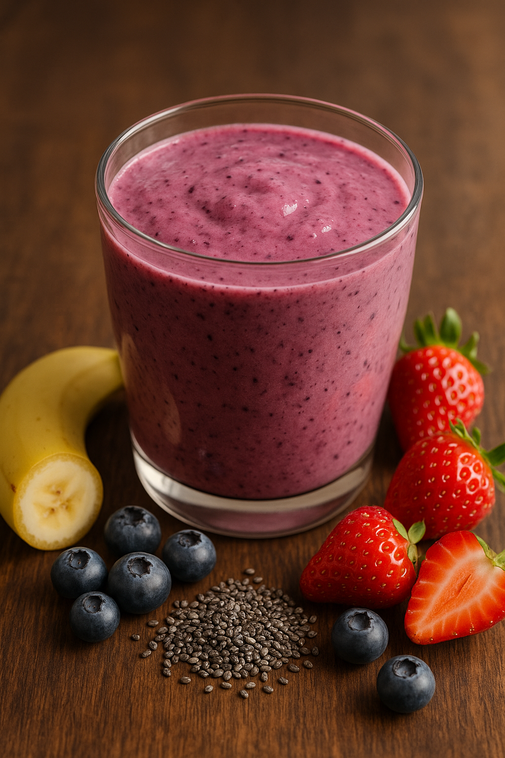 뇌혈관에 좋은 치아씨드 베리 스무디