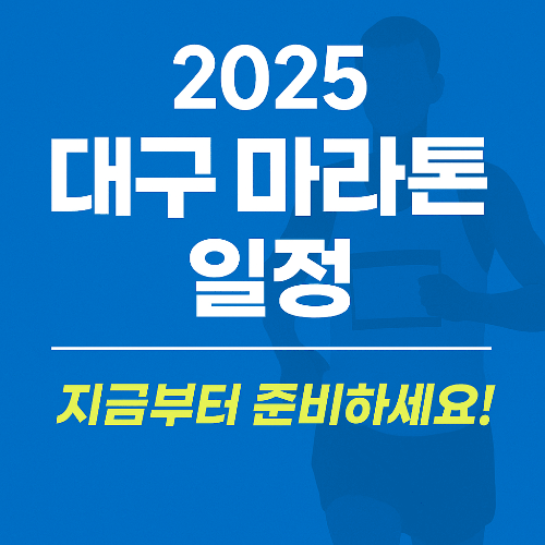 2026 대구 마라톤 일정&middot;접수&middot;참가비&middot;코스 총정리