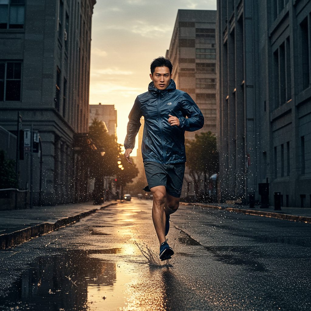 비오는 날 달리기