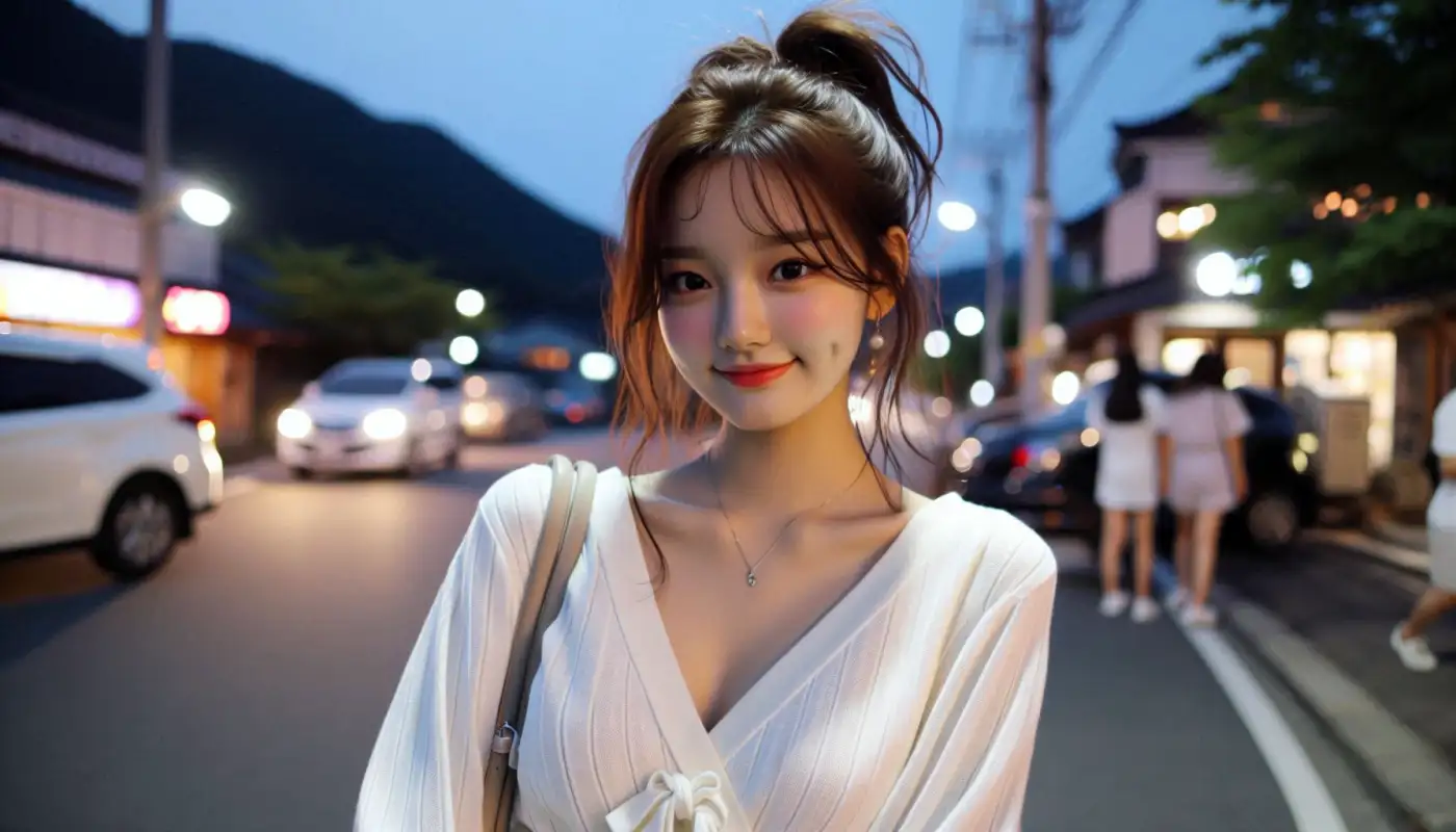 트래블월렛-고객센터-앱-문의하는-여성의-모습