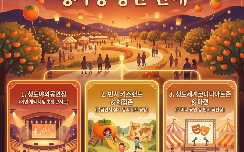 2026 청도반시축제 일정·인순이 박상민 라인업 및 주차·셔틀 총정리 -