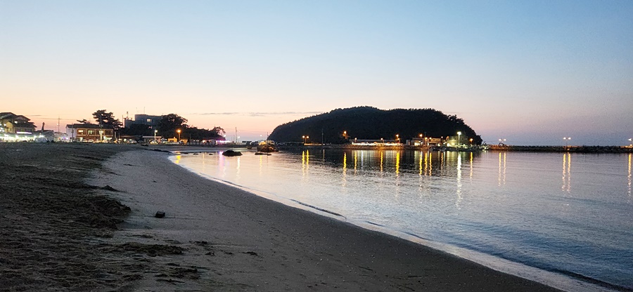 그림같은 학암포 해수욕장의 노을