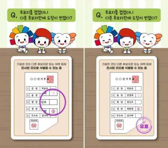 대통령선거 투표 무효표 기준