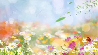 봄 이미지 일러스트 따뜻한 봄 꽃 예쁜 이미지_2