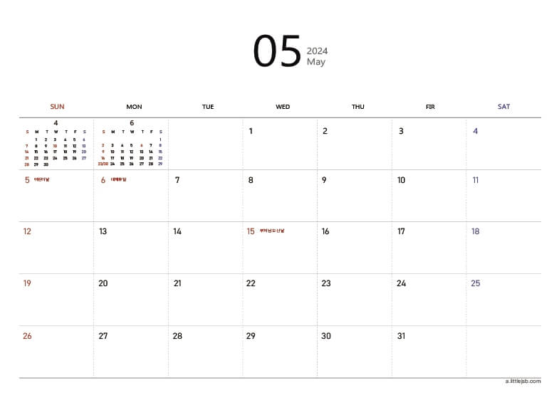 2024년_5월달력_프린트_pdf