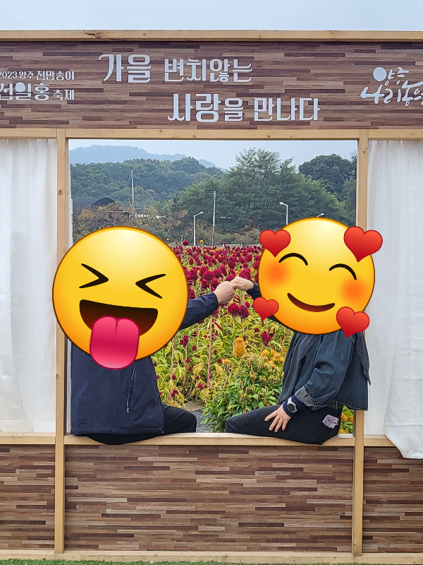 나리공원 액자 포토존