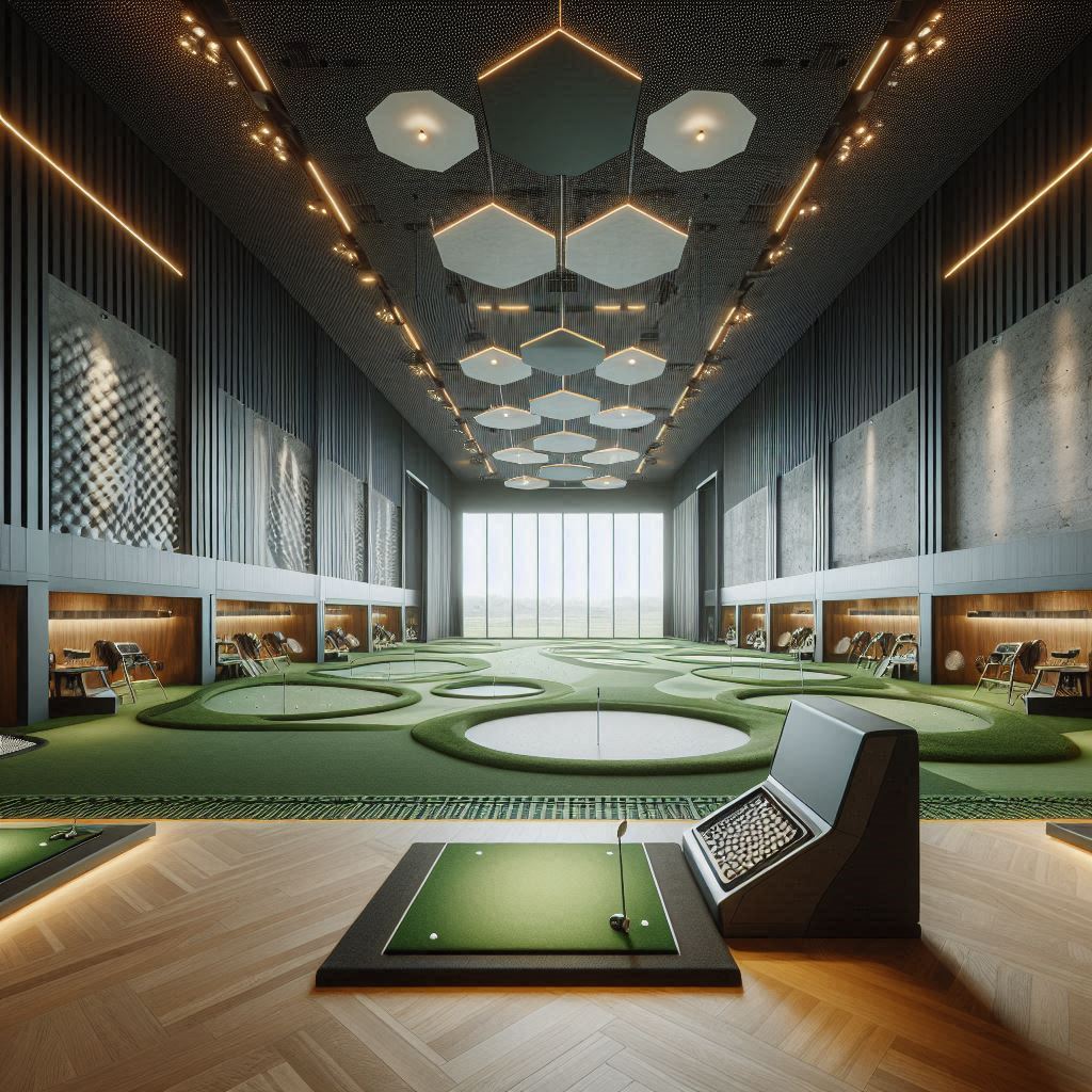 실내골프연습장 배경