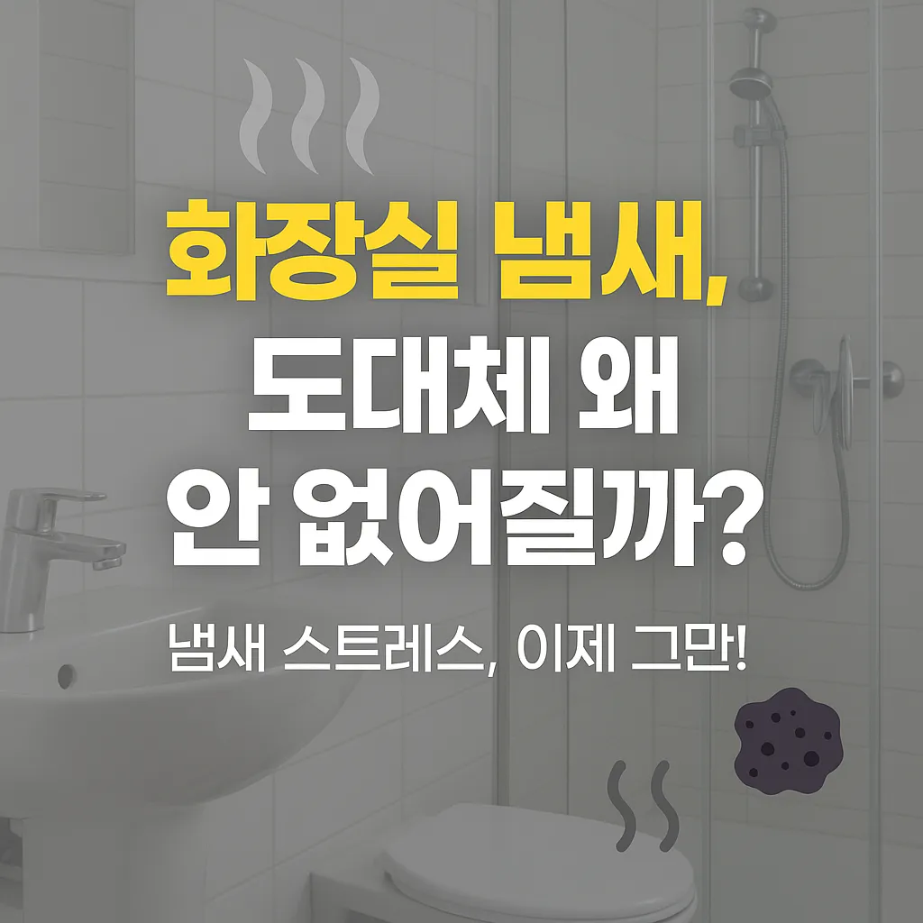화장실(욕실) 냄새, 청소해도 계속 냄새나는 이유