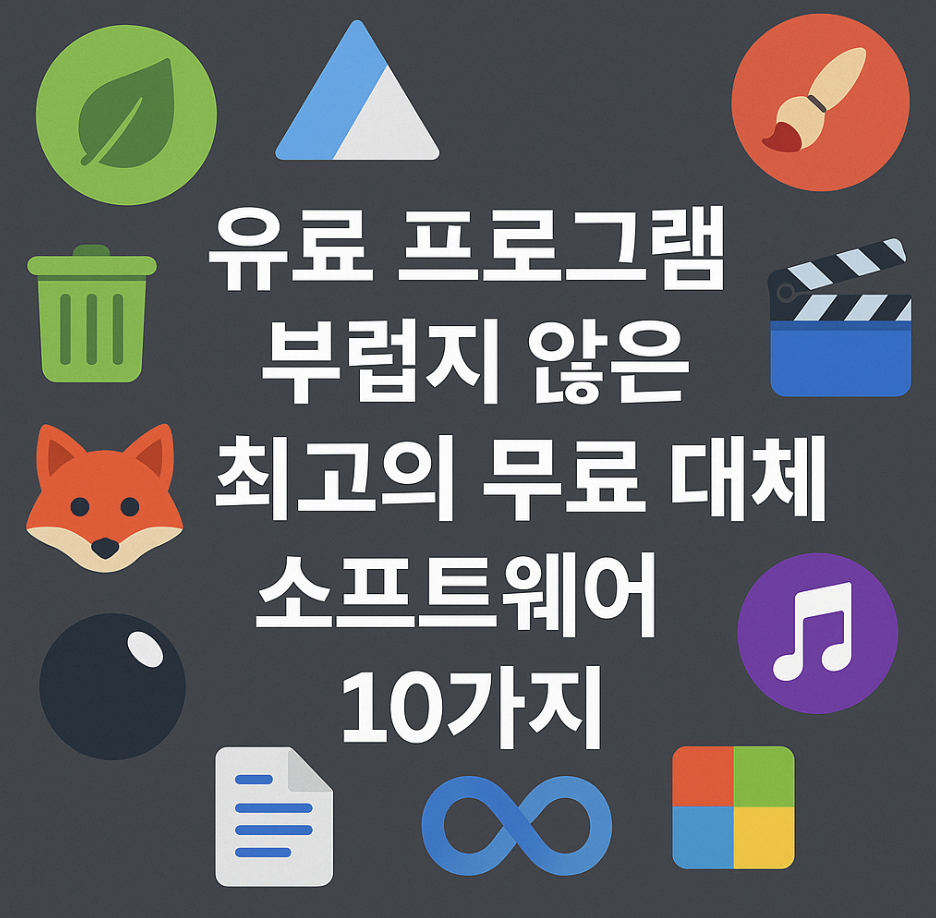 유료 프로그램 부럽지 않은 최고의 무료 대체 소프트웨어 10가지